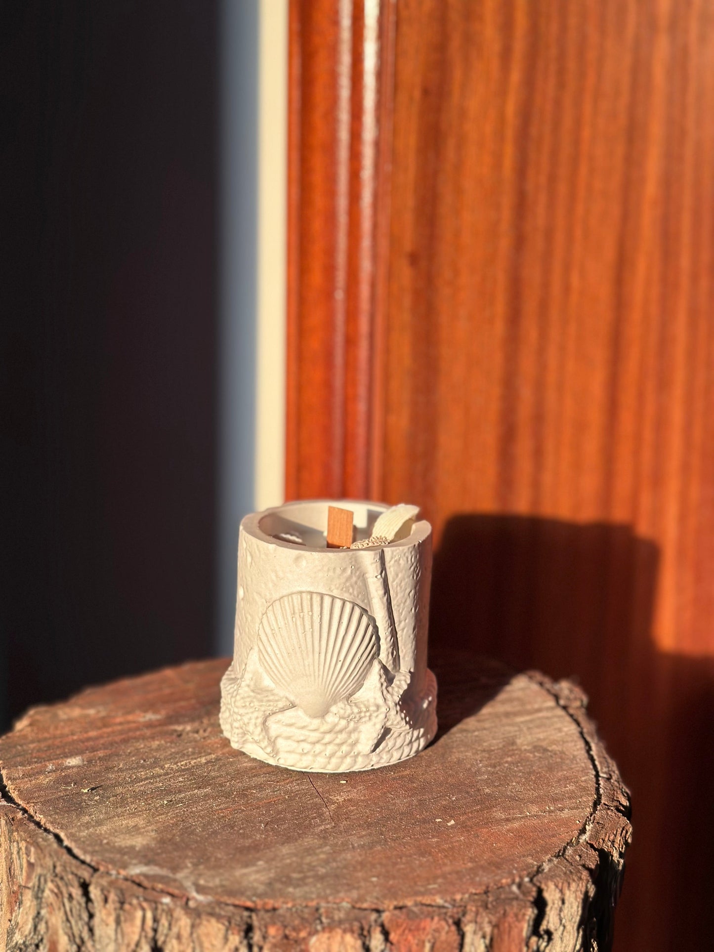 shell jar candle
