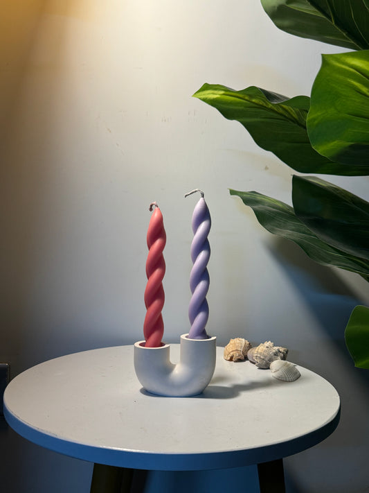 u-shape candle stand