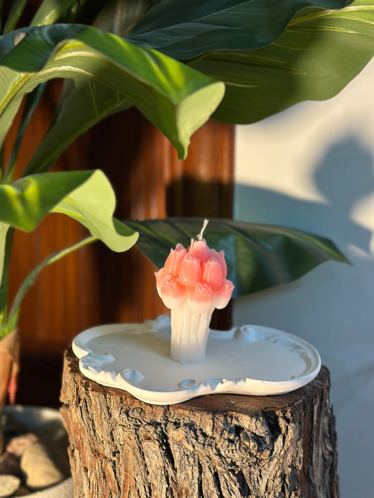 tulip bouquet candle